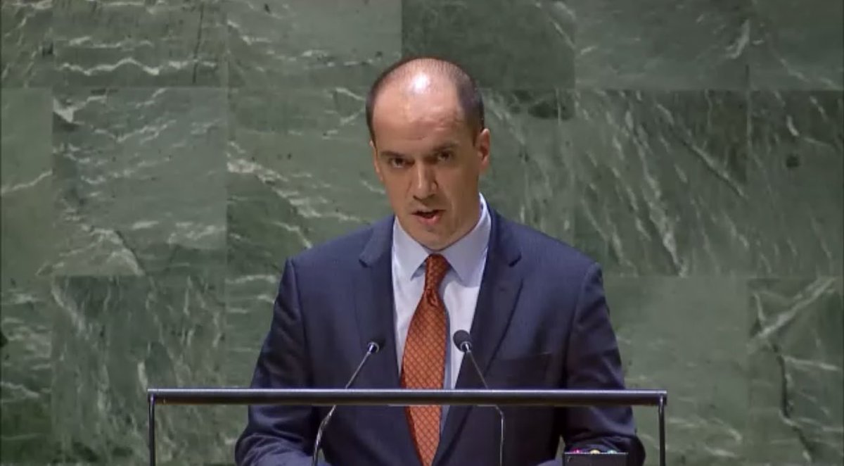 At today’s #UNGA, #Croatia stressed that Russia’s #UNSC veto to extend the mandate of the 1718 Committee Panel of Experts monitoring #DPRK’s sanction-evasion activities is a regrettable step backwards that will further weaken the global disarmament and non-proliferation regime.