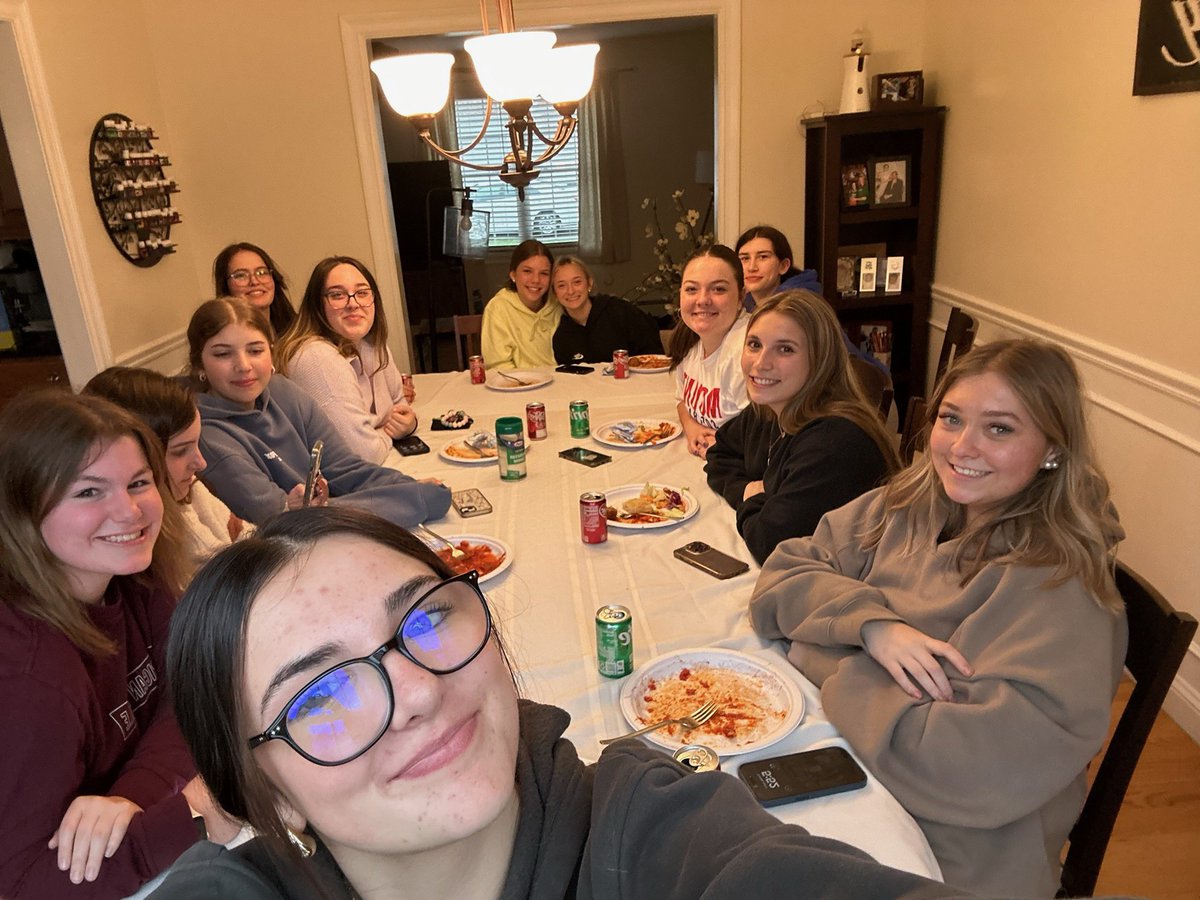Team dinner tonight before our girls open up league play tomorrow against Central High School!