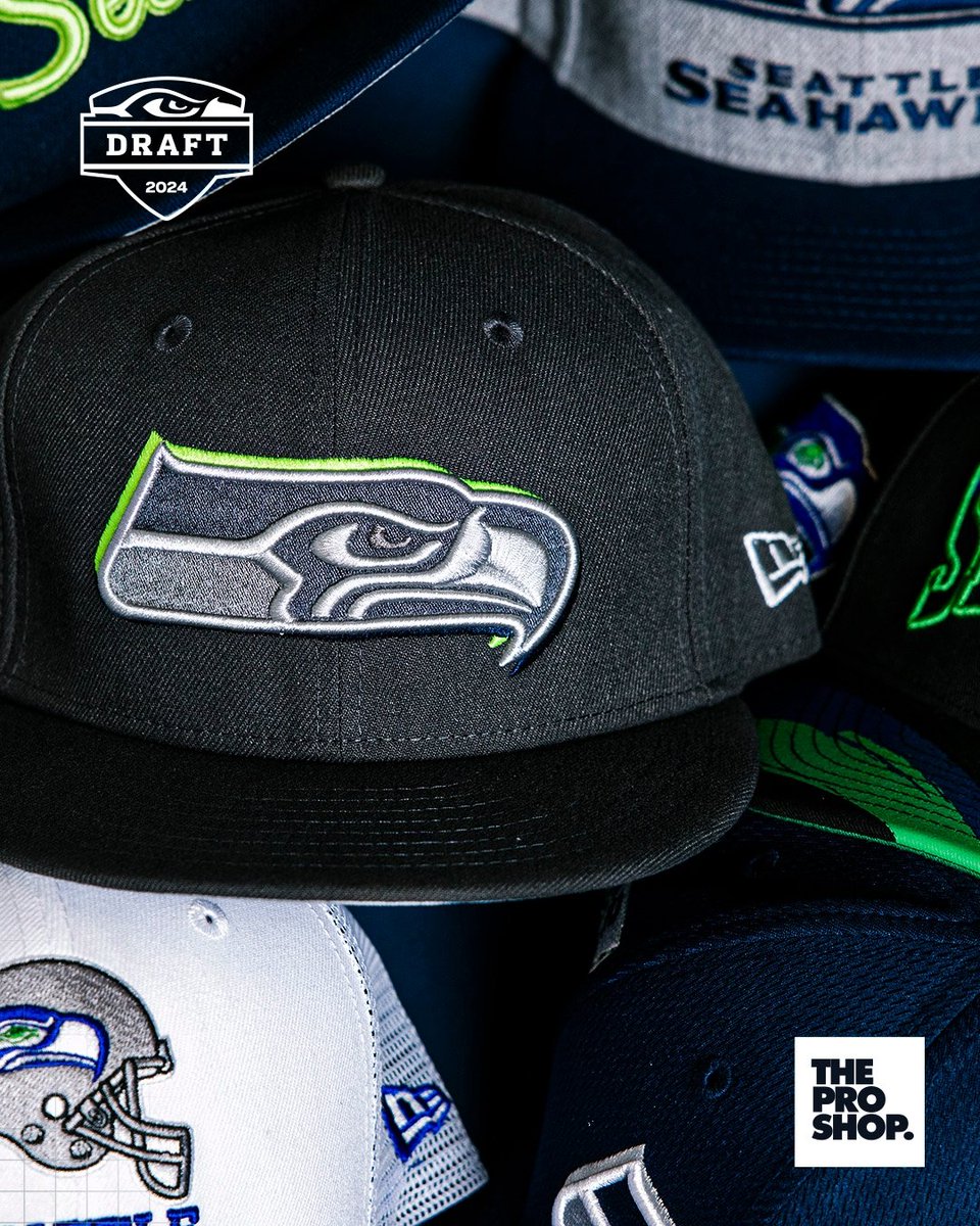 SeahawksProShop's tweet image. Excitement is building as we countdown to meet our next draft class!

Get ahead of the curve and shop the collection online today.

🔗 shwks.com/pag88bl7

#NFLDraft2024 x #CollectionDrop
