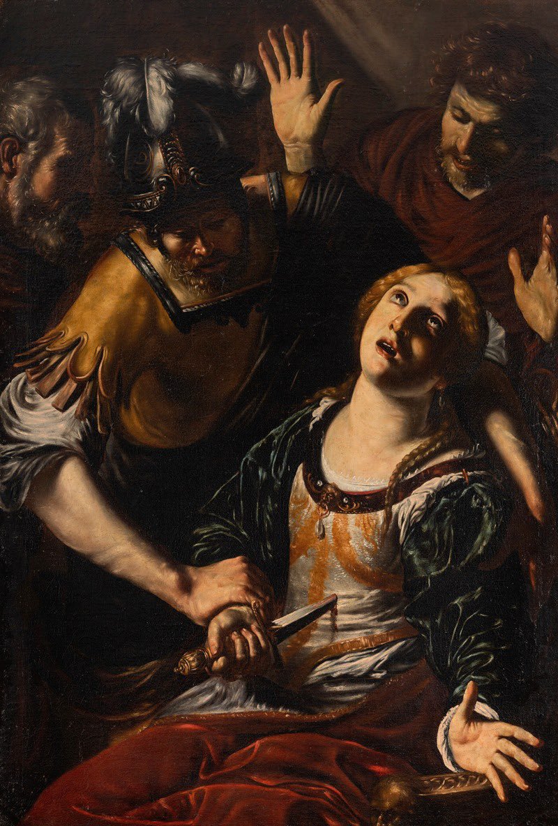 The Death of Lucretia By Orazio Borgianni