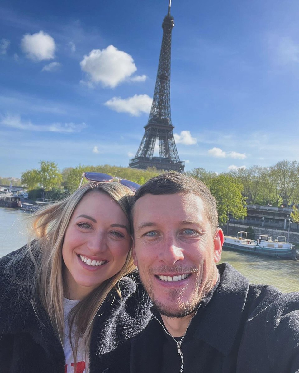 Special few days in Paris with @CPearce88 for our 10 year wedding anniversary - love you 💙