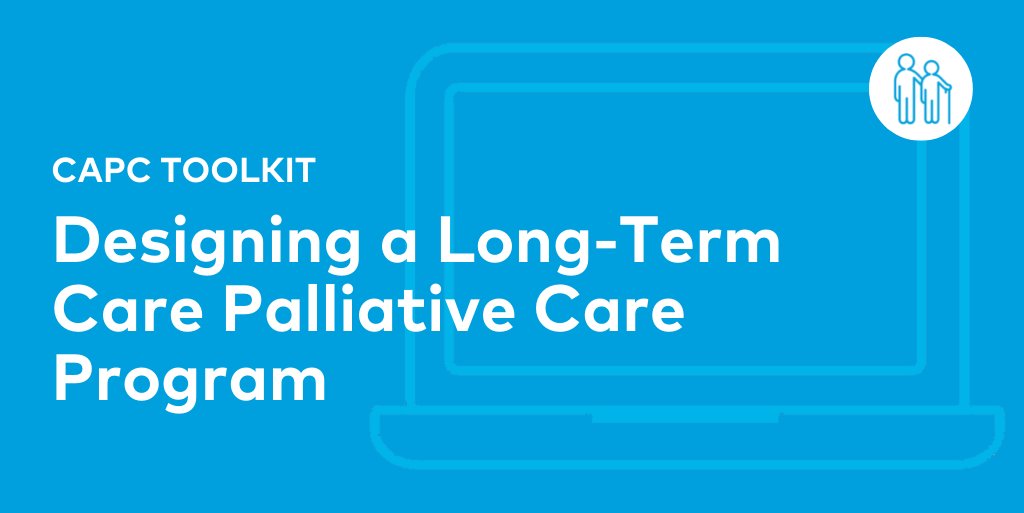 Designing a Long-Term Care Palliative Care Program toolkit 🔗ow.ly/c0Pf50P8Hb3 Use this toolkit to evaluate models and design and operate your long-term care #palliativecare program. #hpm #hapc #palliative