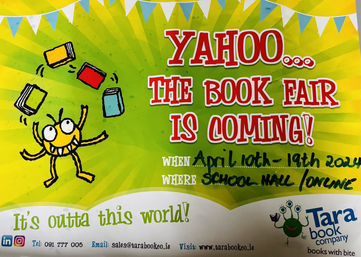 egall55's tweet photo. Annual Bookfair now on ⁦@ns_quin⁩ &amp; ⁦@tarabookco⁩ 📚                               Log on to https://t.co/QkWAUU7feD     Click on school Quin NS.        Password 20476                           Happy shopping and reading 🤗 https://t.co/biou0crWRl
