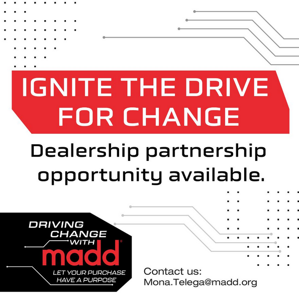 MADD_California's tweet photo. Did you know that driving deaths have increased to 13K since 2007?  It is why we are partnering with #autodealers across #CA with our new #Driving Change year-long campaign. Be the change to No More Victims® https://t.co/zb8HABxfVw https://t.co/aUd9yy8R40