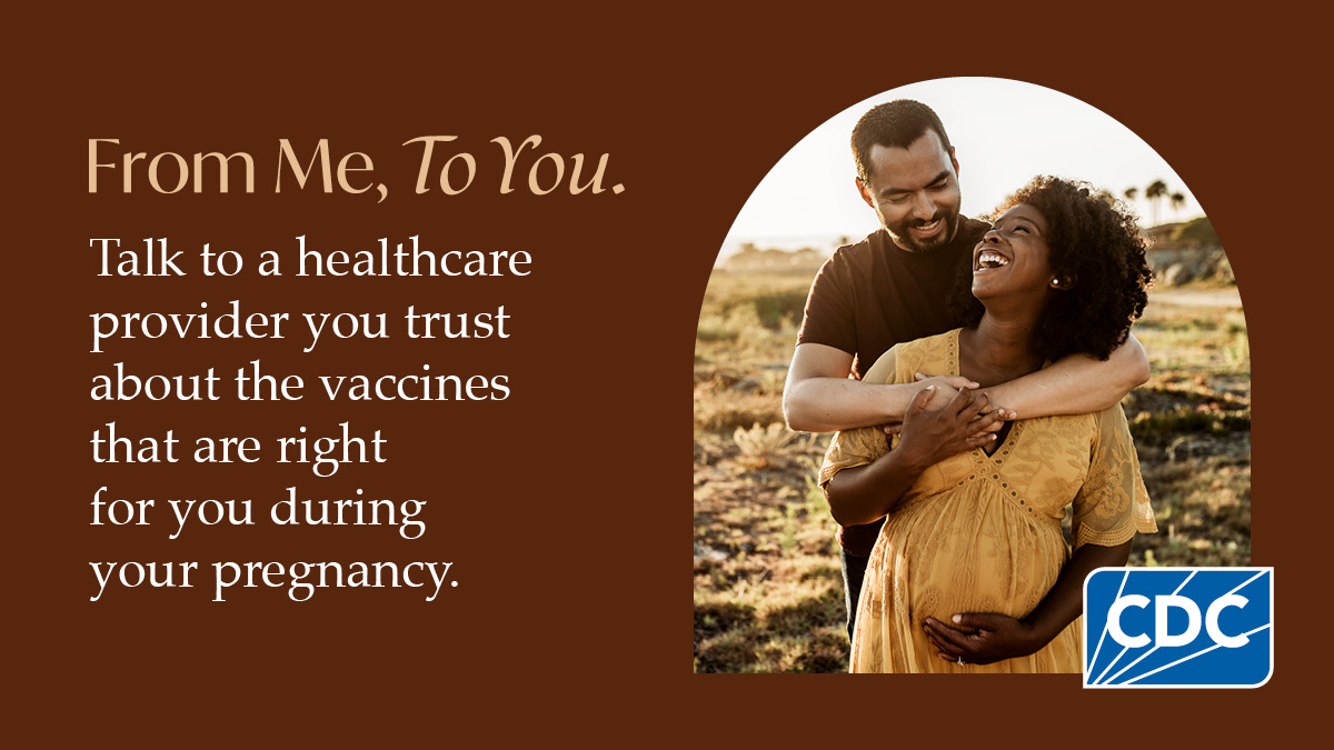 Did you know getting recommended #vaccines during pregnancy is one important step in protecting your baby from serious illnesses? Join @CDCgov in observing #BlackMaternalHealthWeek. Read more on the role vaccines play in protecting mothers & their babies. bit.ly/4avYOfB
