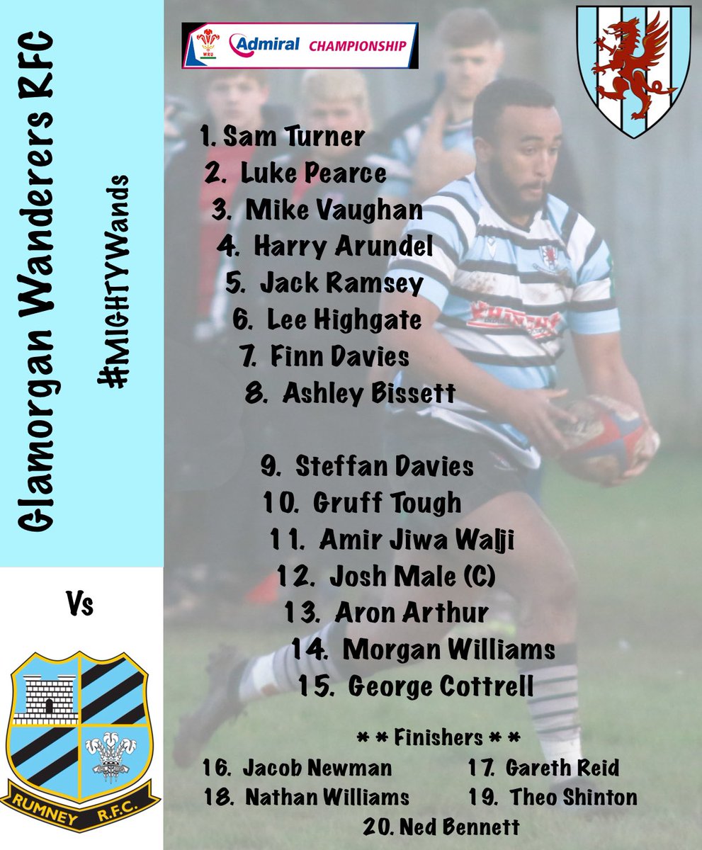 The #MIGHTYWands @GlamWandsRFC have named their squad for the game against @rumney_rfc this Saturday. Kick off at Riverside Park, CF3 4JL is 1430hrs.