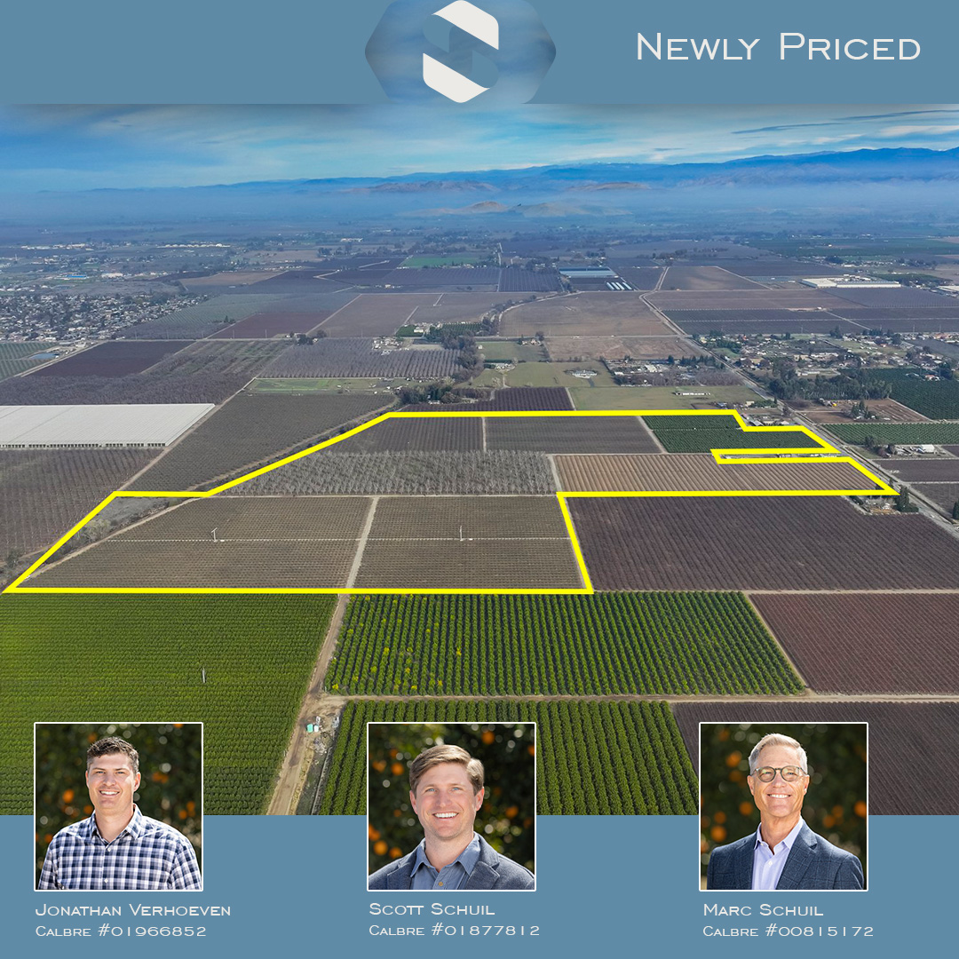 • NEWLY PRICED• schuil.com/property/77-6-…

#SchuilAgRealEstate #AgricultureLeaders #Agriculture #LandManagement #LandDevelopment #AgRealEstate #CAAgriculture #LandForSale #CAFarmsAndRanches #FarmRealEstate #FarmLand #FarmsForSale #CAFarmsForSale #LandInvestment 

CalBRE: 00845607