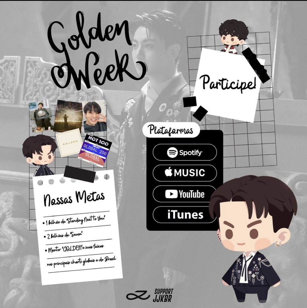 𝐆𝐨𝐥𝐝𝐞𝐧 𝐖𝐞𝐞𝐤 🌟 — Participe conosco compartilhando o print do seu stream usando: #GoldenWeekWithJK • Playlists: open.spotify.com/playlist/3SHW9…