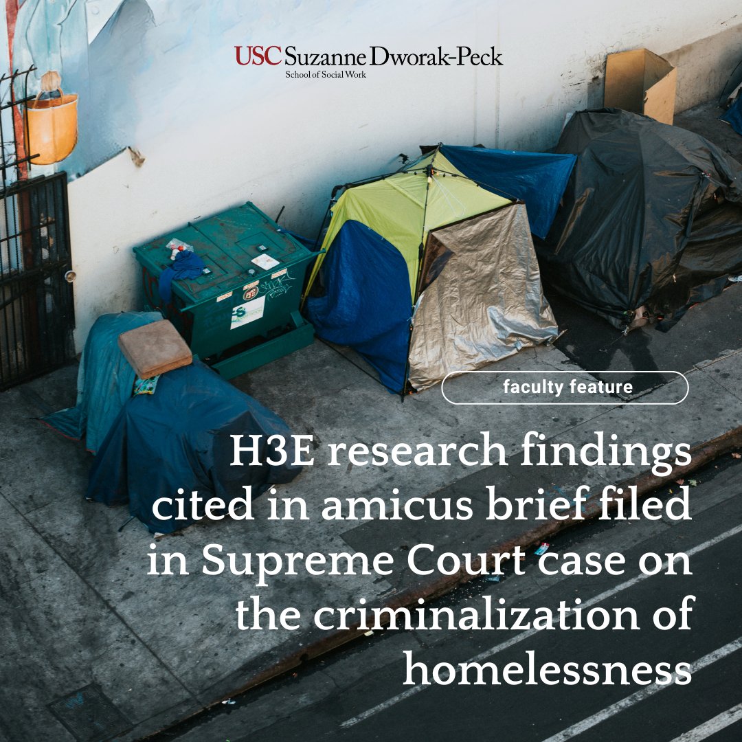 Research conducted by Ben Henwood (@uscH3E) and Saba Mwine-Chang (@HPRI_LA) cited in @PublicJustice amicus brief filed for the landmark Supreme Court case on the criminalization of homelessness being heard later this month. bit.ly/3Ql78Ht
