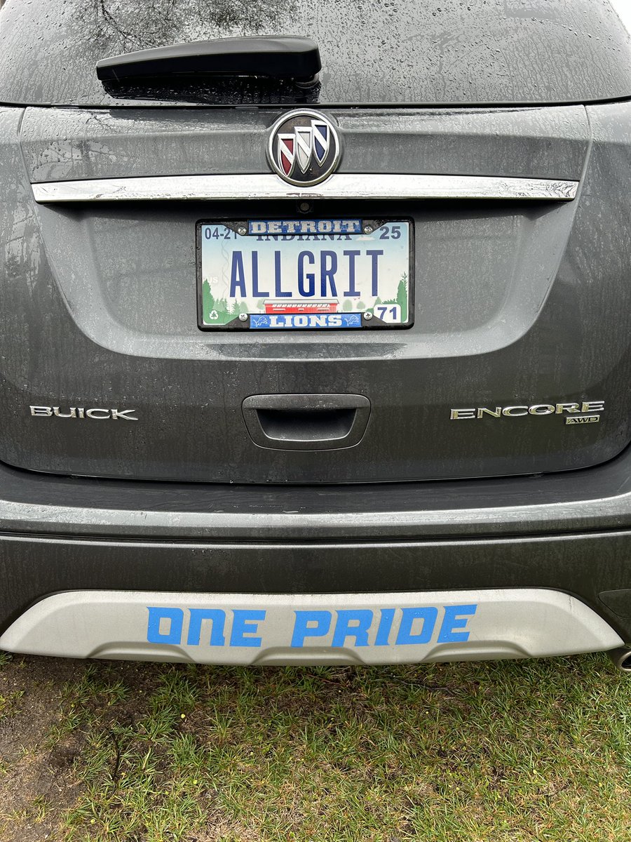 Brand new Lions, Brand new plate Till my last exhale it will always be #Allgrit #OnePride @lions 😤