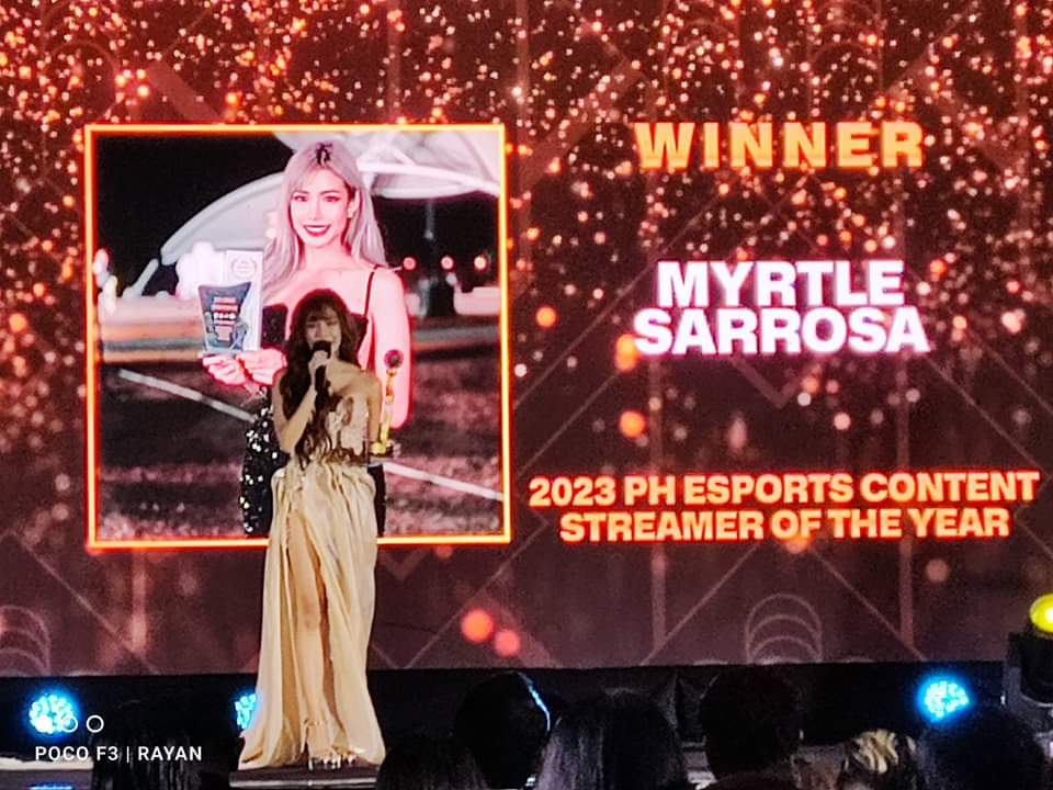 Congrats @MyrtleGail for the 2023 PH ESports Content Streamer of the Year