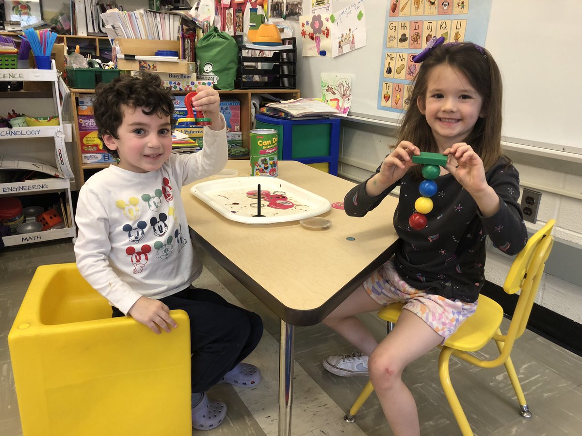 MissSharonCohen's tweet photo. Magnets, Magna-tiles, mailing letters and marble mazes… marvelous!!!  @Dr_BethHoffman #thehopewellway, #HESPeech https://t.co/L73INz3DA7