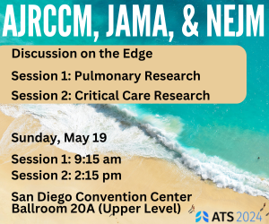 Journal Sessions at ATS 2024 Register now: conference.thoracic.org