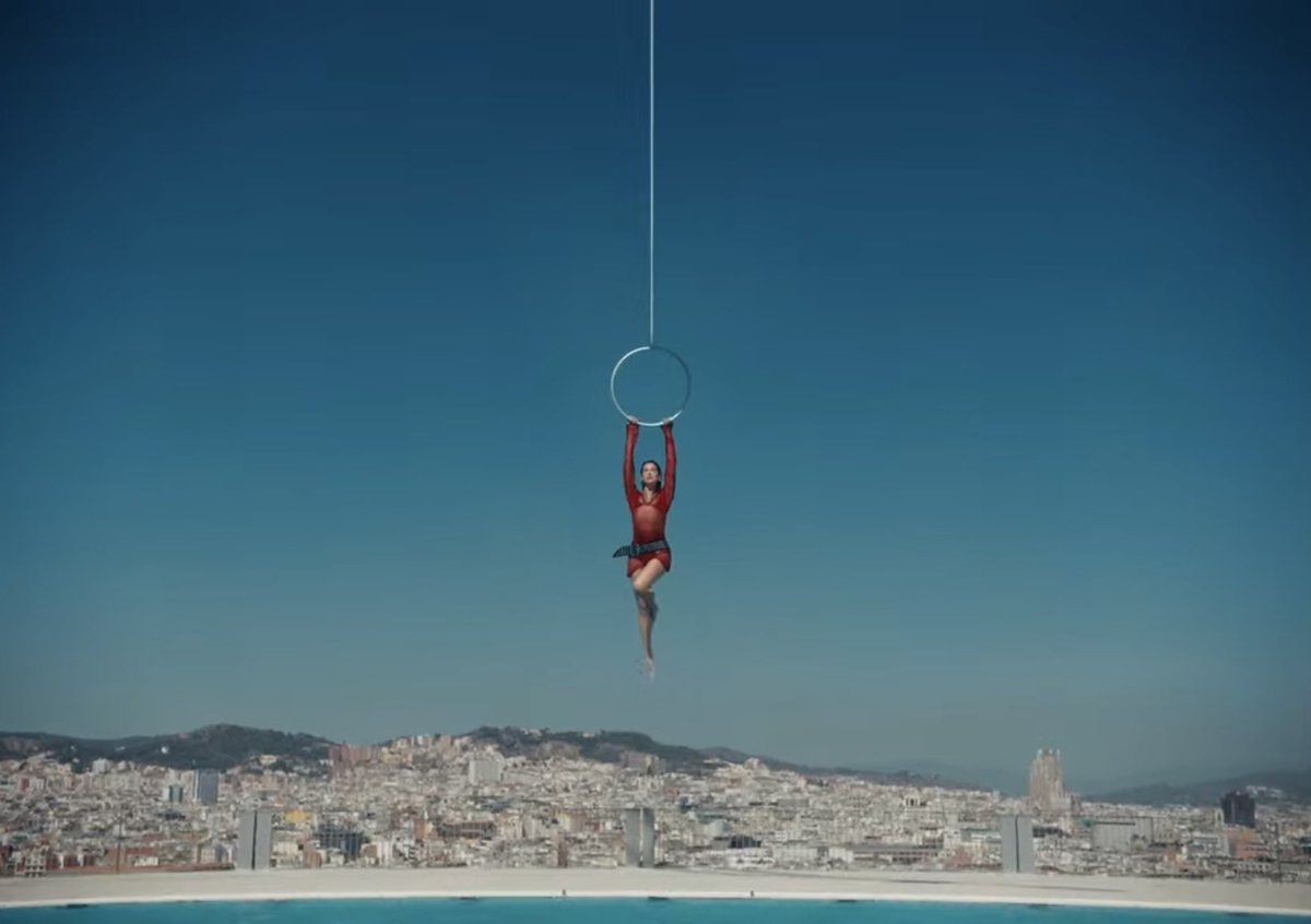 Dua Lipa in the “Illusion” music video.