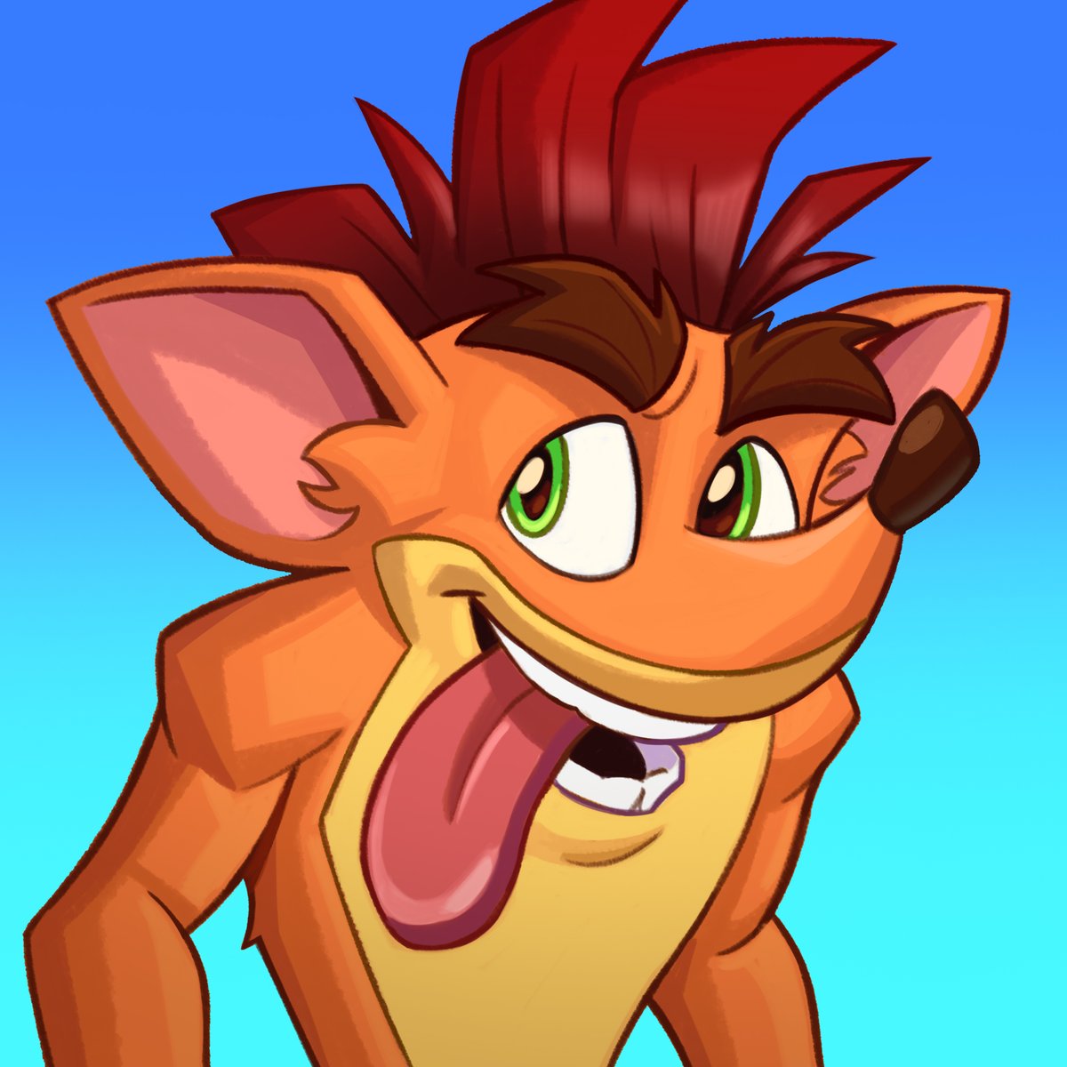 crash bandicoot icon #crashbandicoot #crashteamrumble #fanart #digitalart