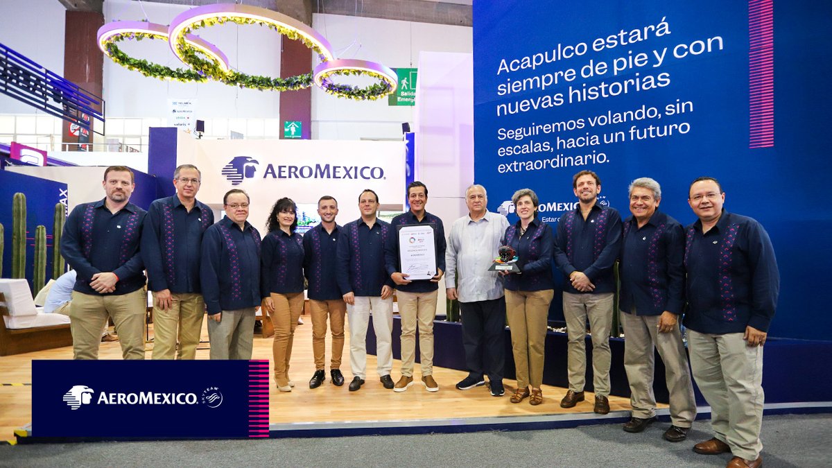 ¡Enhorabuena! Durante el #TianguisTurístico, fuimos reconocidos por ASETUR por nuestro compromiso con la promoción del turismo dentro y fuera de México 🤩🇲🇽. ¡Seguiremos trabajando para conectarte con más destinos!