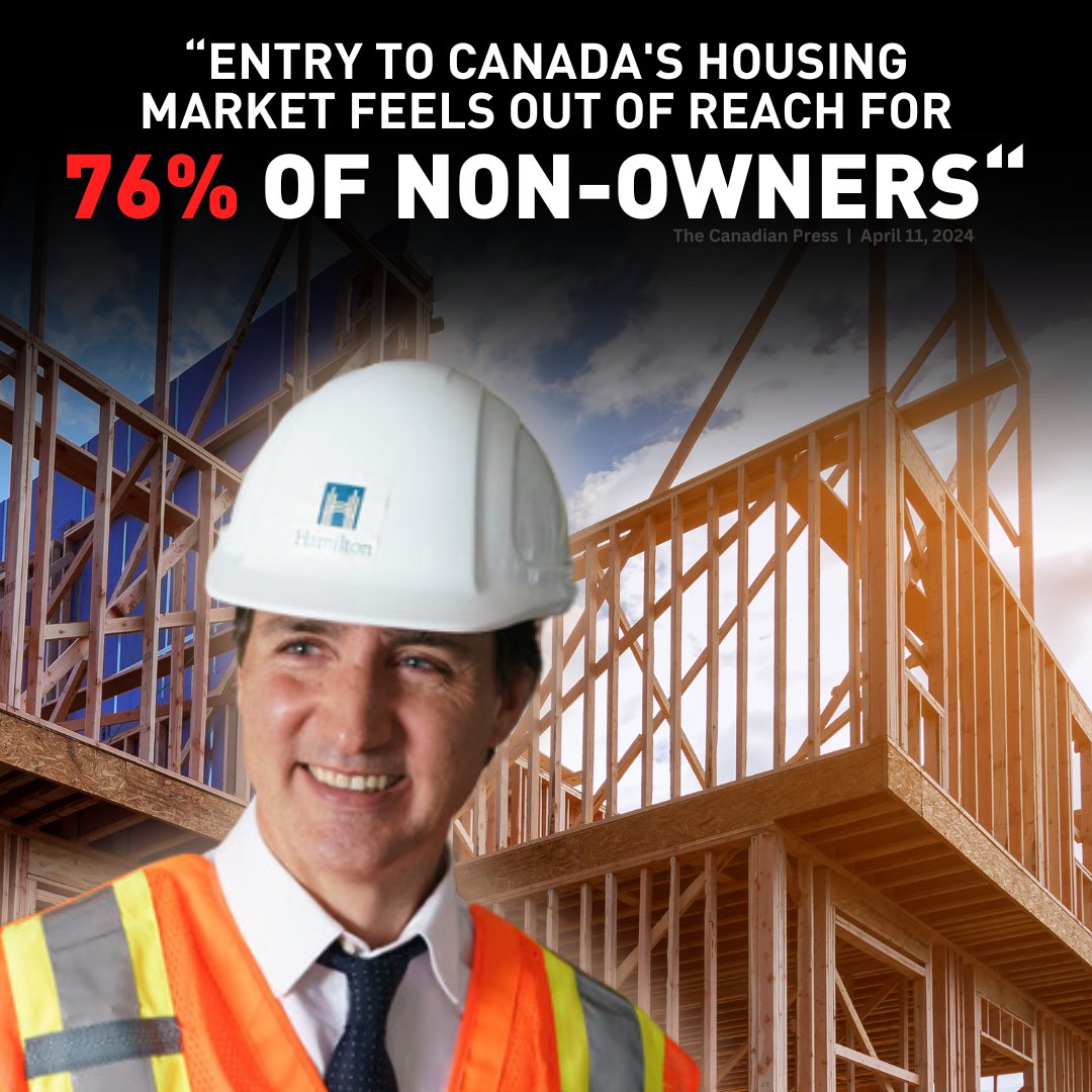 The once attainable goal of owning a house is now out of reach after 8 years of Justin Trudeau. Sign to join the common sense Conservative plan to build homes, not bureaucracy: conservative.ca/cpc/build-home…