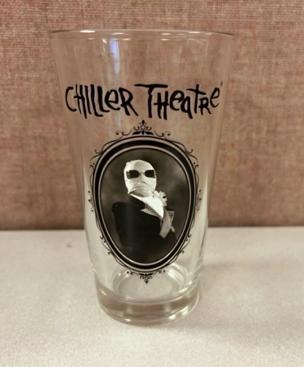 Announcing the awesome new Chiller Theatre limited edition glass! By the one and only Pumpkinstein! I'd suggest getting one, or more, soon as you arrive!
