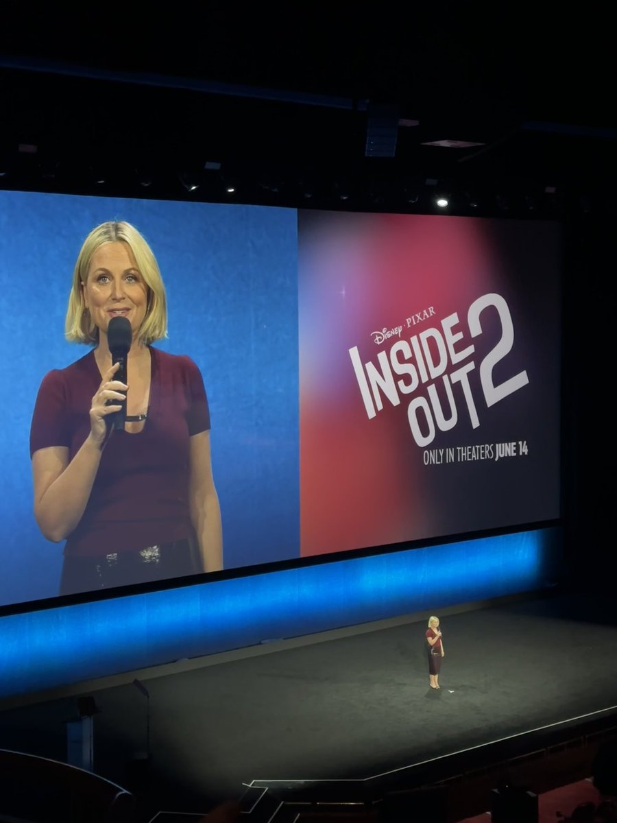 Amy Poehler has taken the stage to present 35 minutes of ‘Inside Out 2’! #CinemaCon