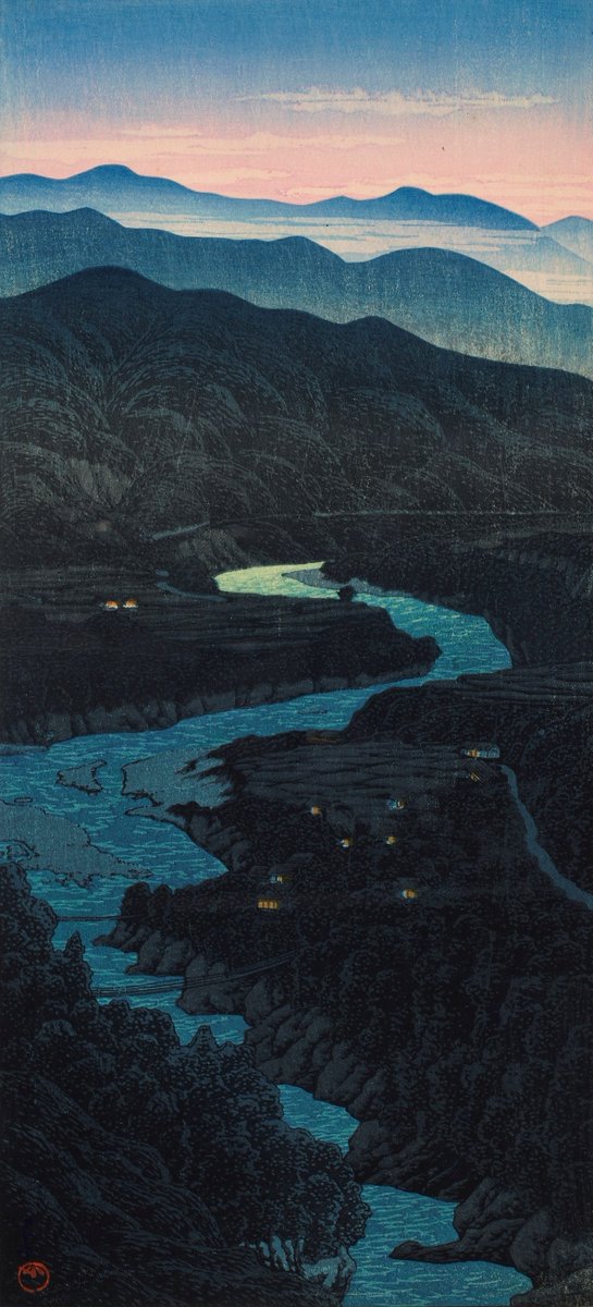 Hasui Kawase Ioridani Pass at Ecchu Province (1923)