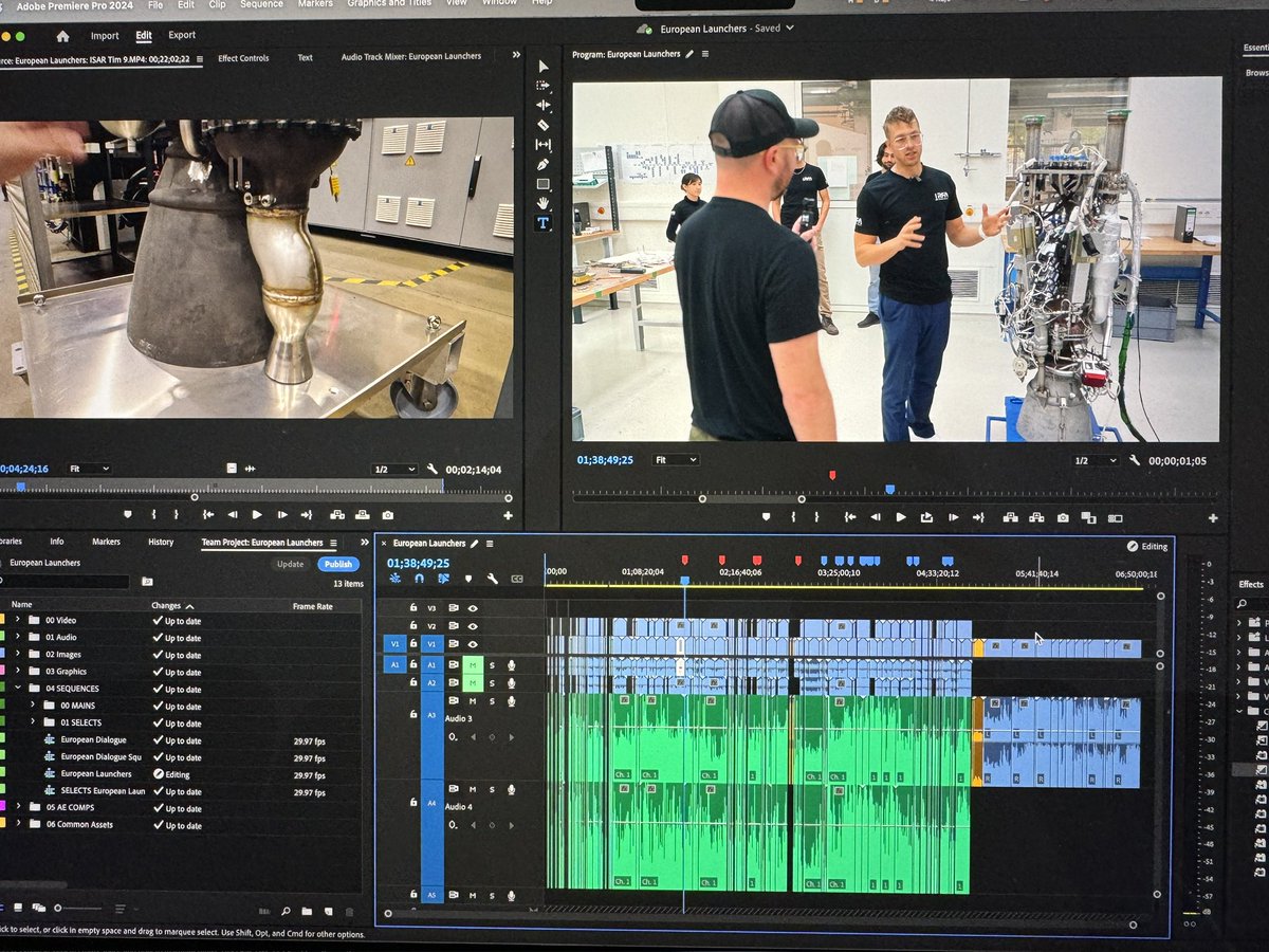 Almost 7 hours of footage and hundreds of cuts, all to help answer one important question. How will Europe compete in this modern spaceflight era? I had the honor of visiting @rfa_space and @isaraerospace last year to answer this question, this video is going to be incredible!