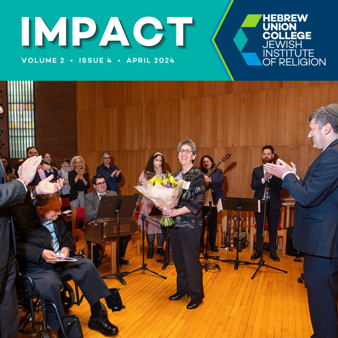 Landing in inboxes now, the latest Impact Newsletter. Featuring Founders’ Day Across Campuses, our new Dean in Jerusalem, and so much more! Get information on what's new at HUC-JIR, upcoming events, and new podcast releases. Read it here: mailchi.mp/huc/huc-jir-im…