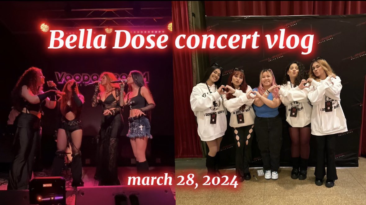 @belladose concert vlog is up now go watch <3 :) youtu.be/dH3FVNnGPuY?si…