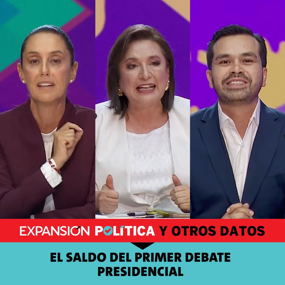 En este episodio de #PolíticaYOtrosDatos, @Marielibarraf, @Viri_Rios y @carlosbravoreg platican sobre que tanto este debate puede mover las preferencias, los retos para los siguientes encuentros y si el INE debería cambiar el formato del debate. bit.ly/4cW5jtV