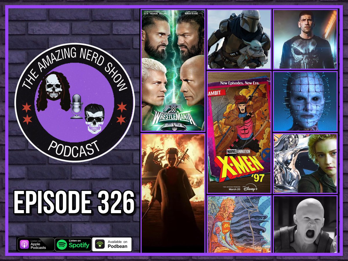 New! Ep 326! This week we breakdown Ep 4 of #XMen97! We react to the #StarWars #TalesOfTheEmpire trailer! We discuss #Marvel #DC & #Horror news! Plus #WrestleMania talk! #WWE #Mcu #podcast #podernfamily Podbean:bit.ly/3TLSBoR Apple:goo.gl/kLt2S6