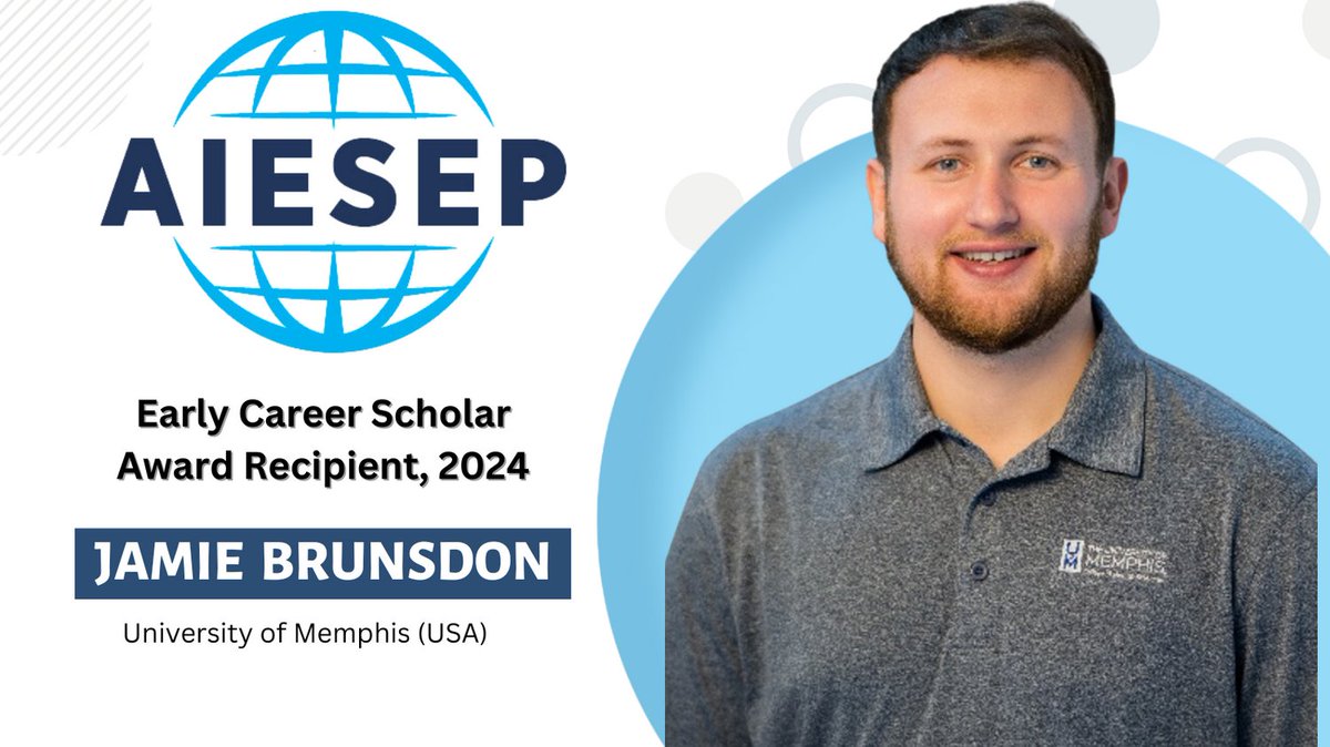 Congratulations @DrBrunsdon on being named one of AIESEP's Early Career Scholar Award recipients for 2024! Dr Jamie Jacob Brunsdon will present their research titled 'Human Flourishing as the Aim of Physical Education?' at AIESEP 2024