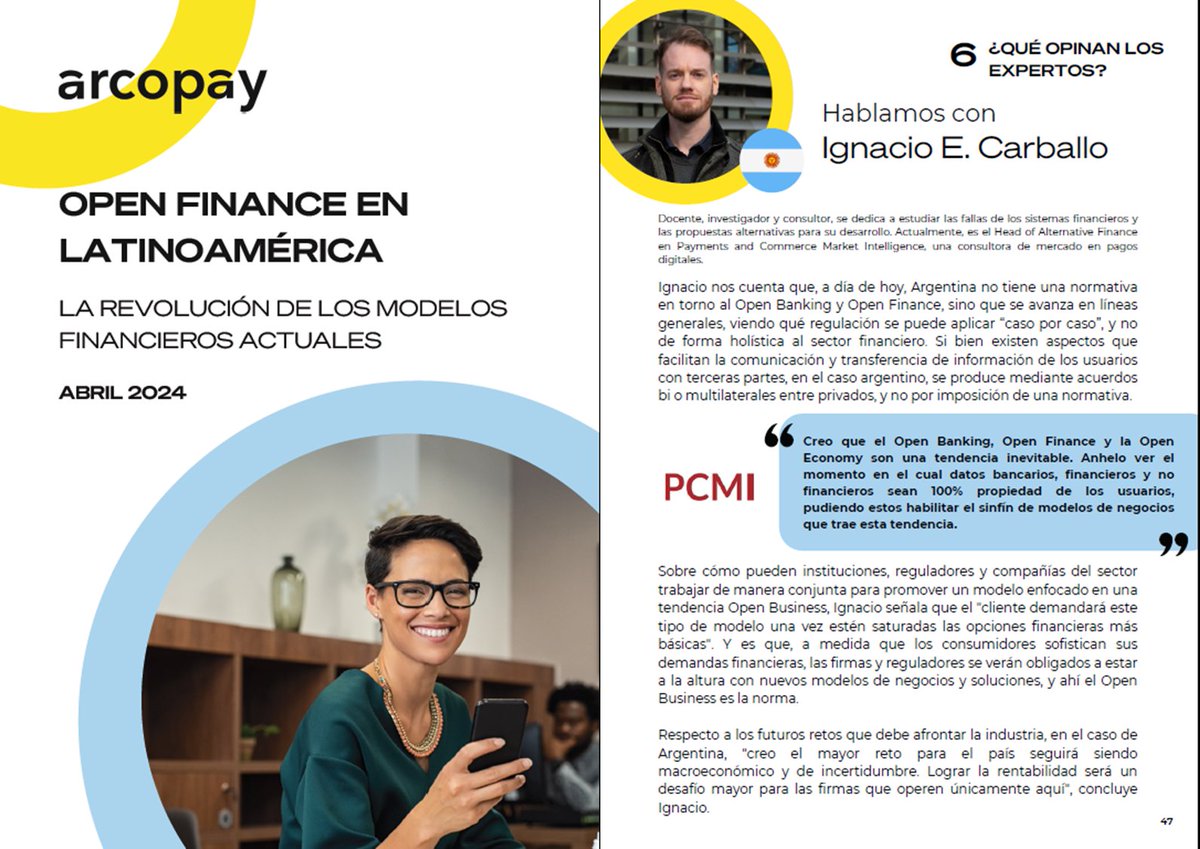 La #Fintech <a href="/Afterbanks_/">Afterbanks Arcopay</a> lanzó un reporte sobre #OpenFinance en América Latina entrevistando a diversos actores del ecosistema en la región.

Muy contento de haber participado. No se pierdan la oportunidad de leerlo aquí👇
sites.google.com/arcopay.io/inf…