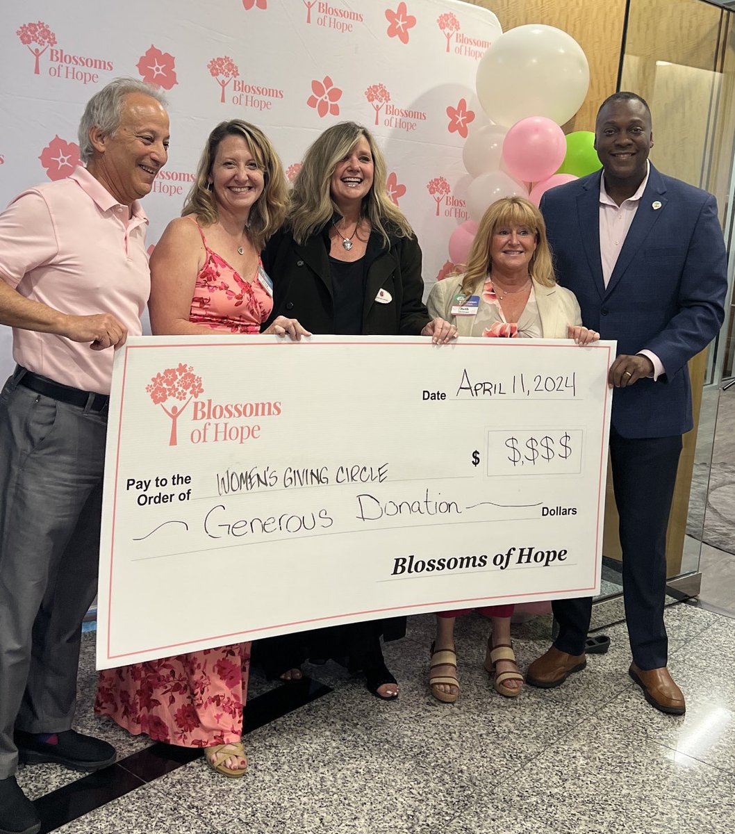 Thank you @blossoms_of_hope for your support, your partnership, and all you do for our community! It was wonderful toasting your new offices, and toasting #giving in #hocomd 🌸 #givingcircles #collectivegiving #strongertogether