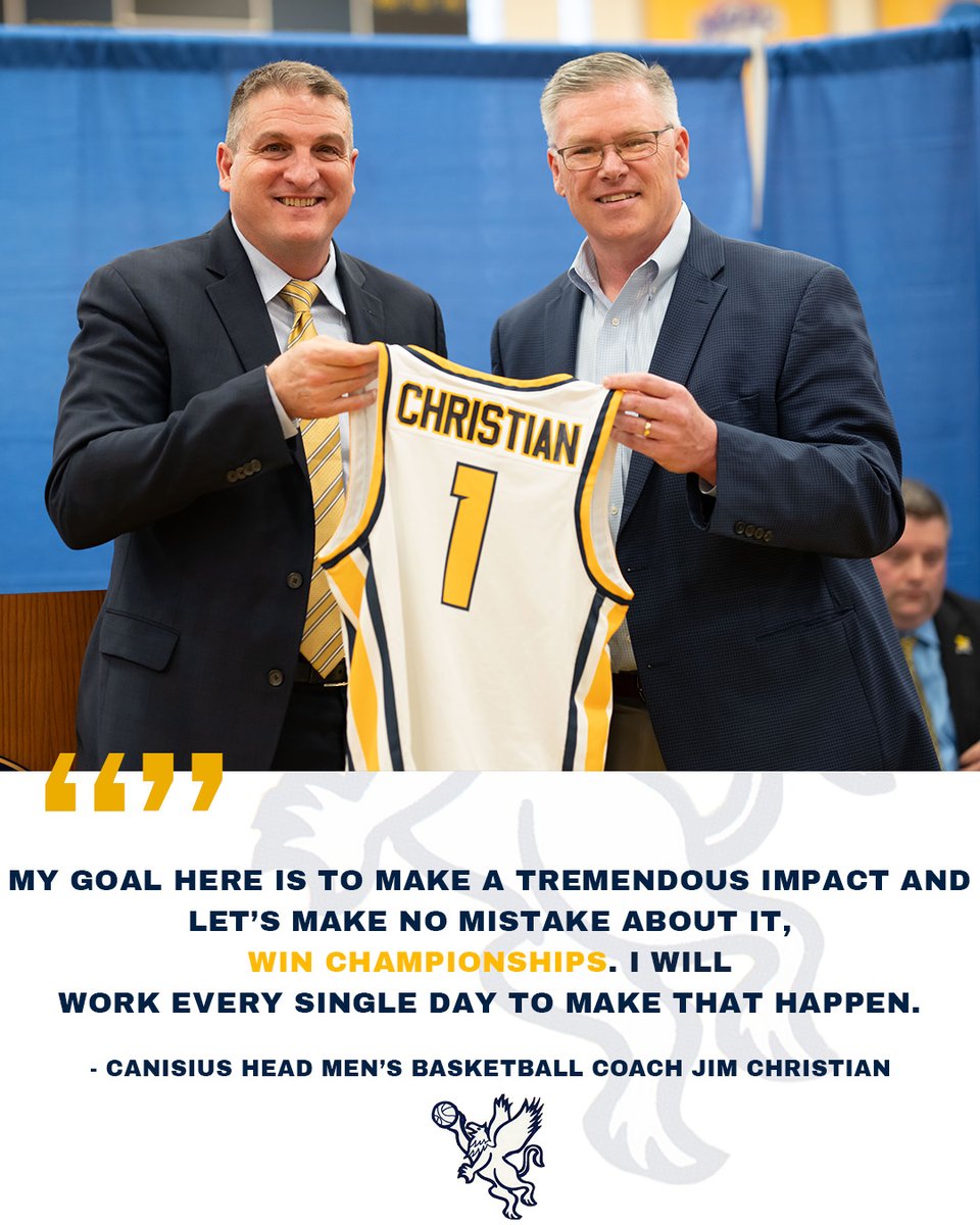The next chapter of #Griffs basketball starts today.

#MAACHoops