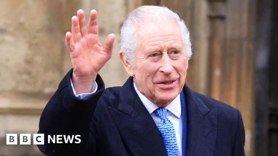 King Charles waving goodbye to the law. 'Go harass the poor people like you're meant to.'