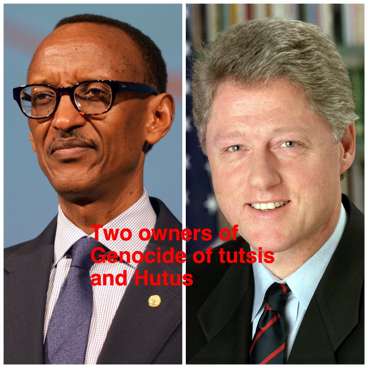 Here is two personne planed The genocide in Rwanda They are killers of congolese people, tutsis and hutus