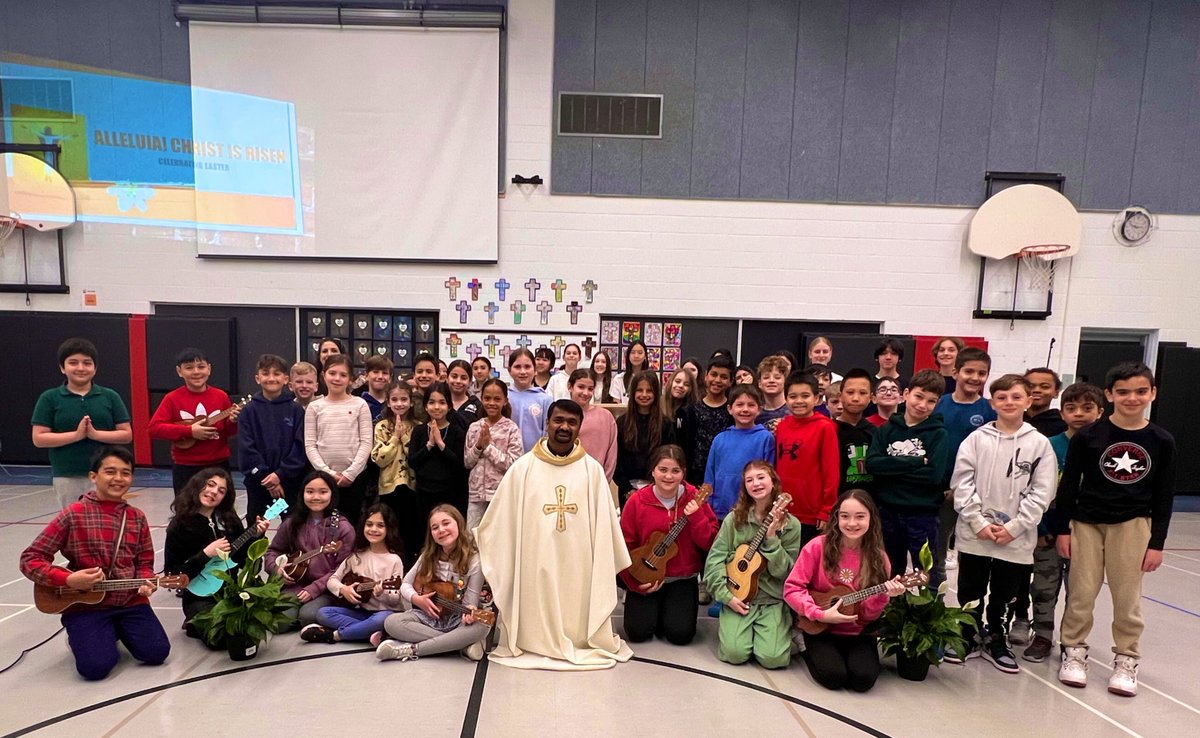 A big thank you to Father Ravi who celebrated Easter mass with the @LOC_YCDSB community this morning. “The one who comes from above is above all…Whoever believes in the Son has eternal life” (John 3).