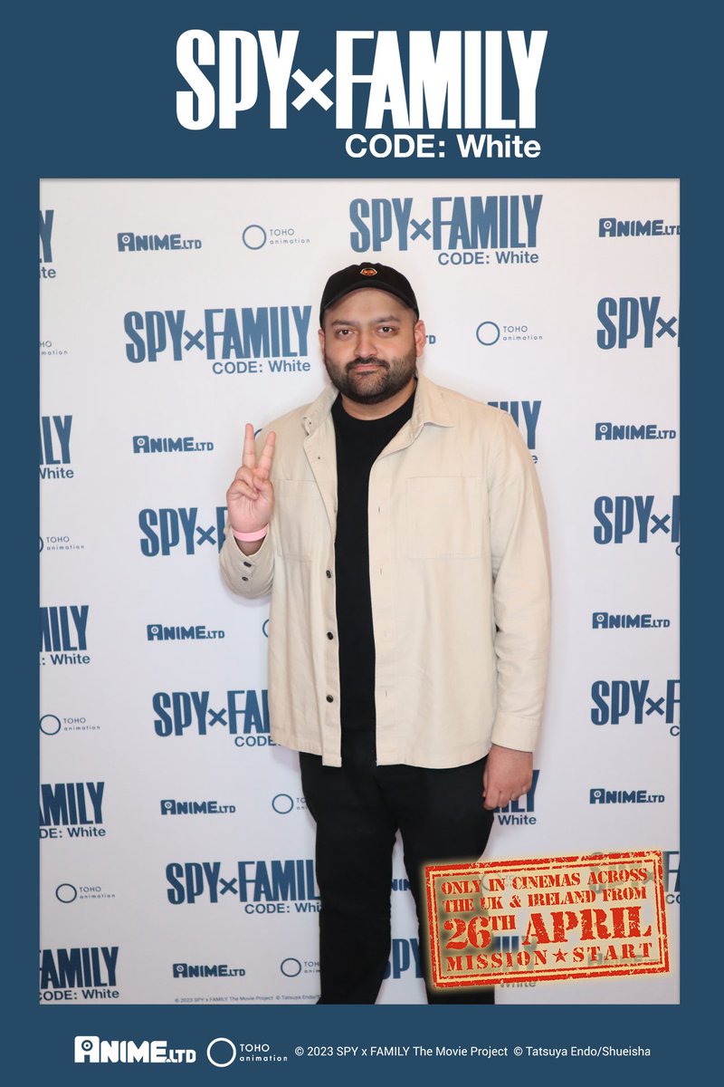 thank you to @AllTheAnime for inviting me to the uk premiere of Spy x Family Code: White so much fun and so great to see so many friends too and couldn’t think of a better audience to watch this with out in uk cinemas april 26th [ad/invite]
