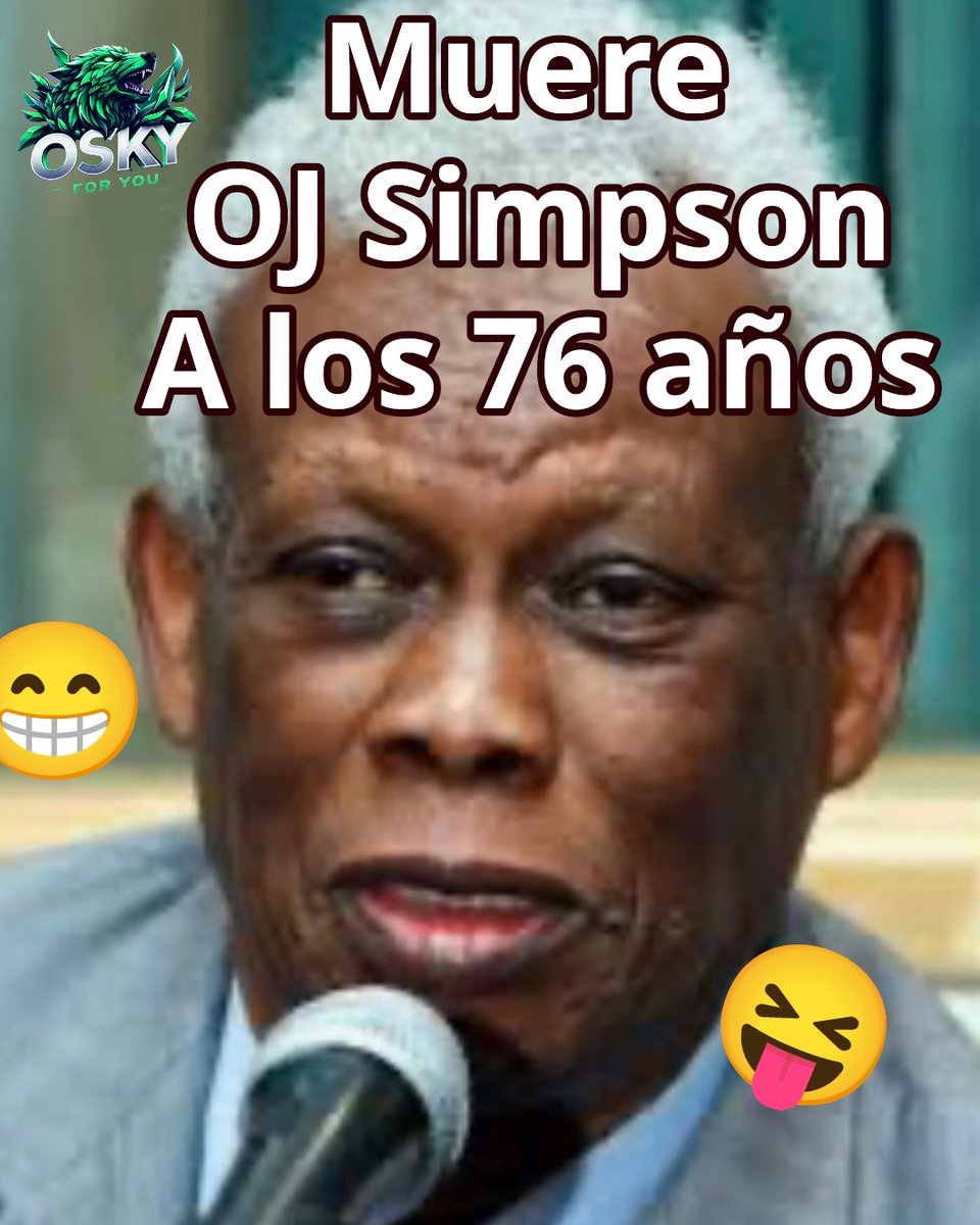 Muere OJ Simpson A los 76 años.