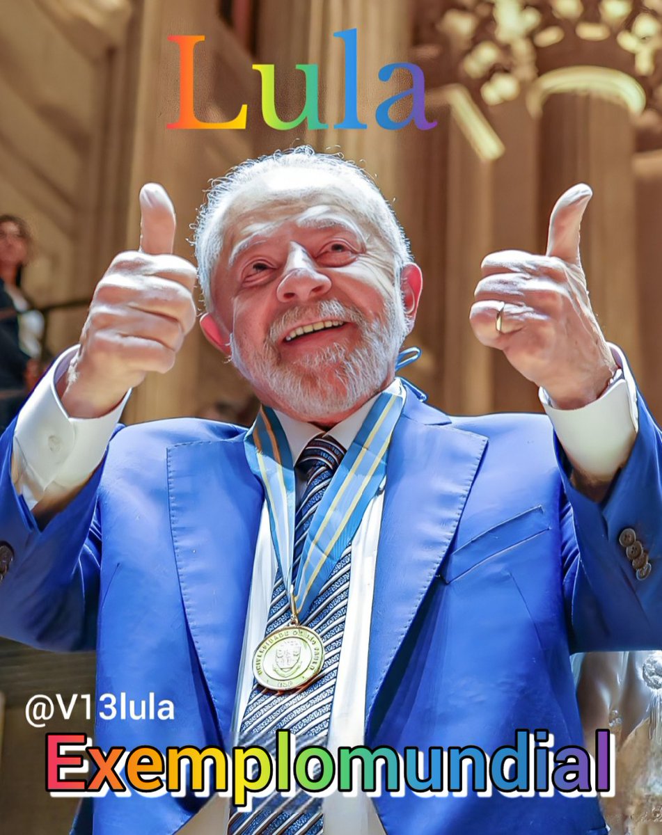 Ele sempre será o exemplo para o futuro de todos. Lula teu povo te ama @LulaOficial @V13lula @Eberrondo #LulaExemploMundial #LulaExemploMundial