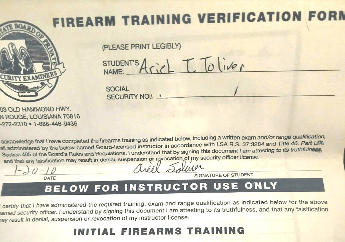 Phil Godlewski You said my username is fake? Then what is this below? Do you want to see my old business cards? Do you want to see my firearms training verification papers? Do you want to see my ID Card? Because all of those have the name Ariel Toliver. Let's start off…