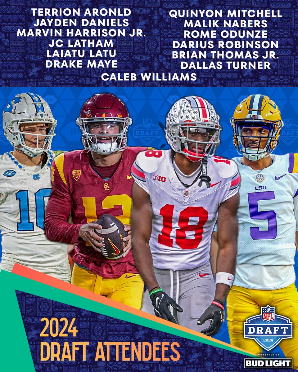 Who are you most excited to see walk across the stage in Detroit at the @NFLDraft?