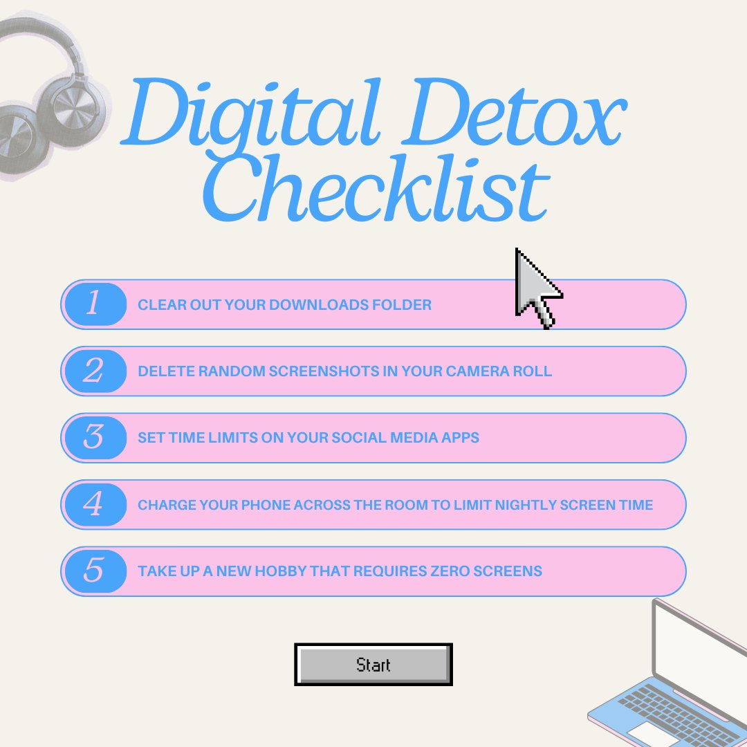 Spring cleaning isn't just for your physical space - it's important to clean your digital space to!

We've compiled a list of steps to take to free up some digital storage and step back from your screens for a much needed break this season. 💻🫧🧠