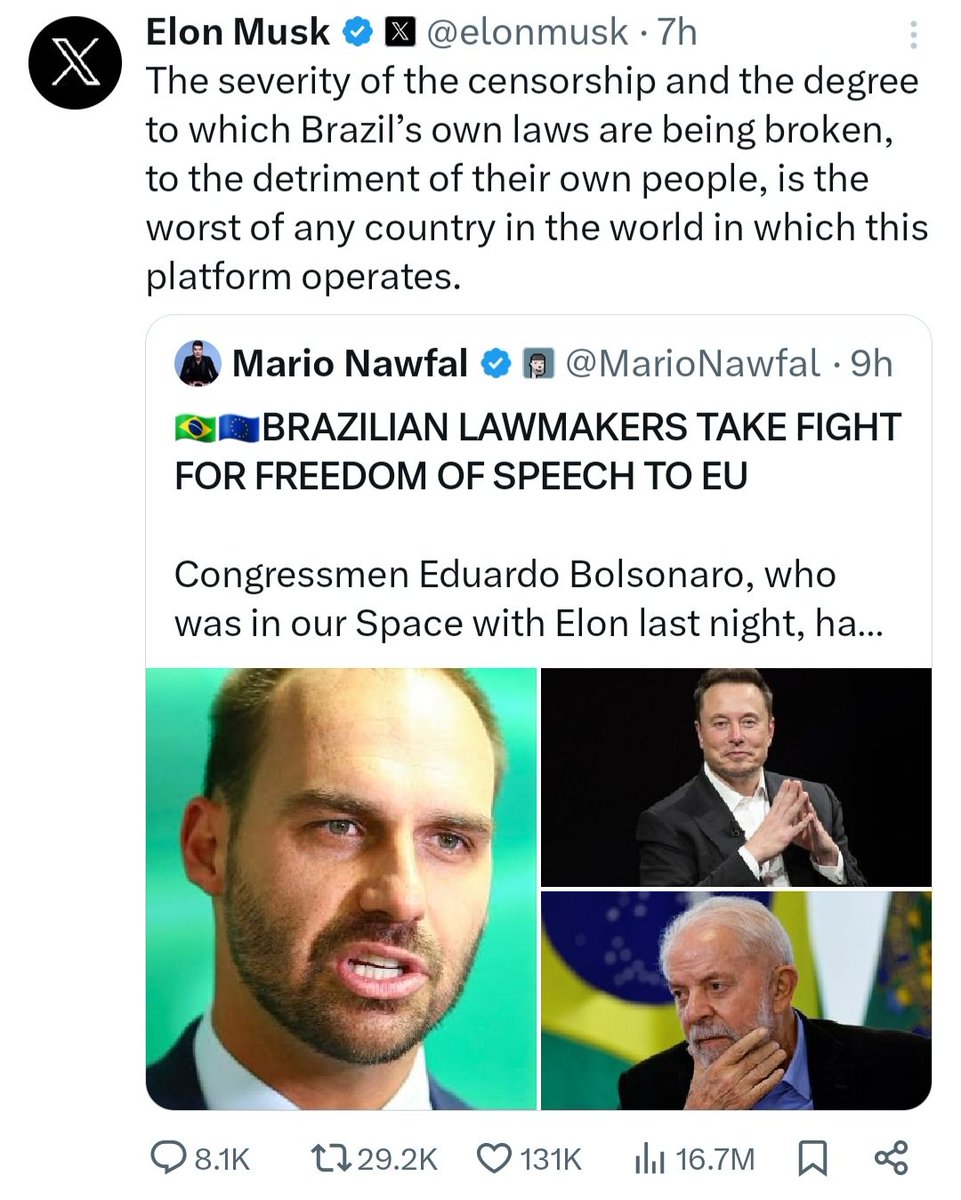 COMMUNITY NOTE: As PROOF exclusively reported 3+ years ago—leading to a Brazilian congressional inquiry—Eduardo Bolsonaro was in a Trump war room before January 6, apparently taking notes for the coup his father was planning. Elon Musk just met with an enemy of the United States.
