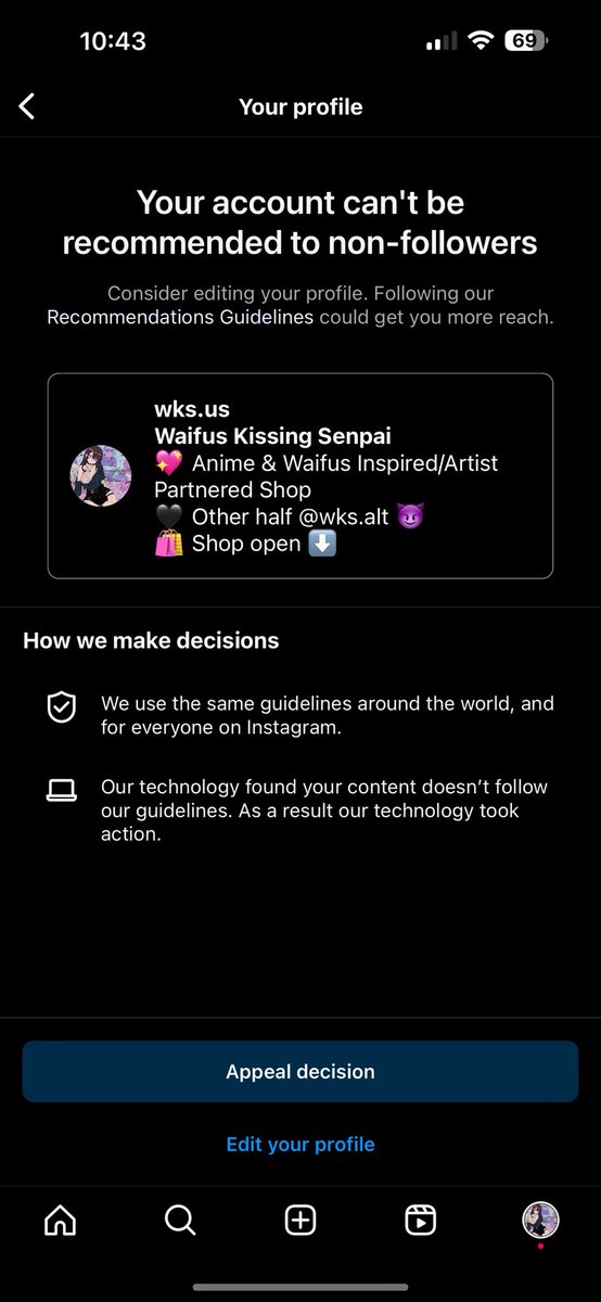 Why is instagram like this especially when we go out of our way to censor and post fully clothed anime style artwork/waifus?