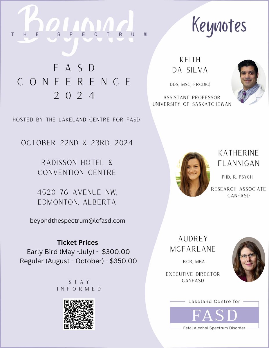 LakelandFASD's tweet photo. Join us October 22 &amp; 23rd in Edmonton, AB!!! https://t.co/fTivLkmF7d