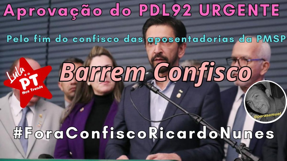 'Aposentados da PMSP com salários acima do mínimo enfrentam desconto de 14% nas aposentadorias sob a gestão do Prefeito Ricardo Nunes. @ricardo_nunessp @camarasaopaulo @elicorrea @ely_teruel @FabioRiva_45780 👇 Barrem Confisco #ForaConfiscoRicardoNunes' 67000gf