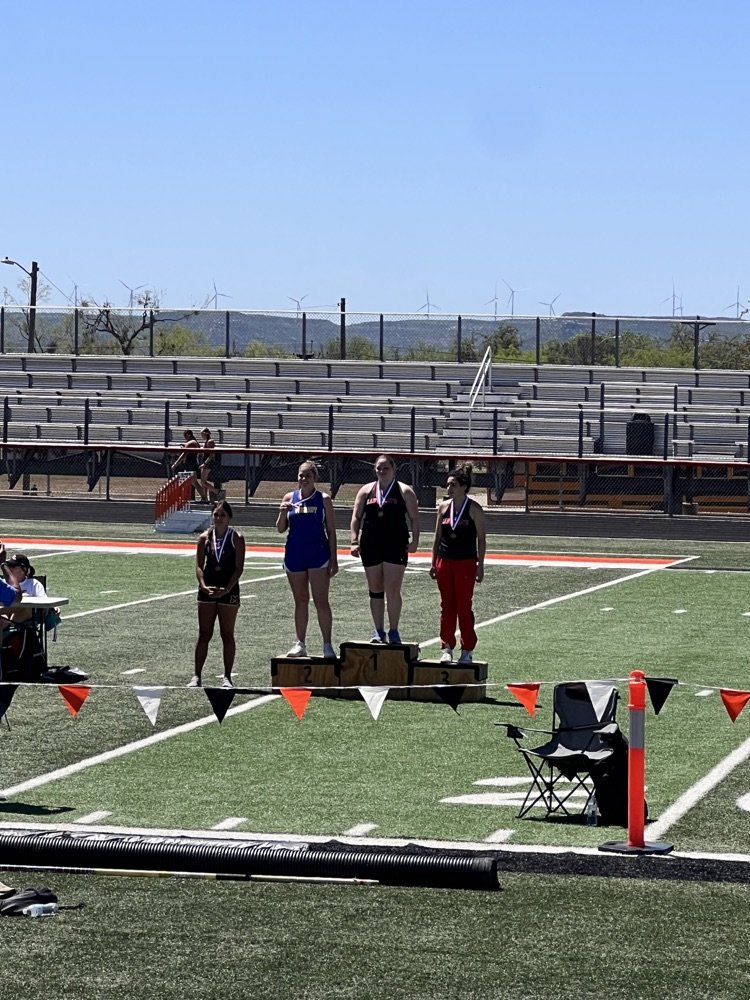 Junior Lady Kat Lynette Wittrein broke a 44 year old school record in the Shot Put with a throw of 39' 9.5'!  Sandy Cresswell held the previous record of 37' 7' set in 1980. Way to go Lynette! #GCPride