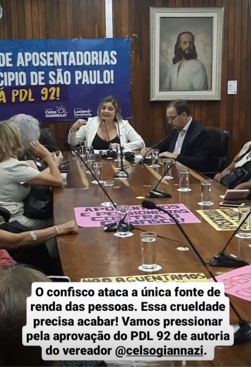 Prefeito Ricardo Nunes impõe desconto de 14% nas aposentadorias dos servidores da PMSP com salários acima do mínimo. <a href="/ricardo_nunessp/">Ricardo Nunes</a>
<a href="/camarasaopaulo/">camarasaopaulo</a>
<a href="/andresantosmsp/">André Santos | Vereador SP</a>
<a href="/atilio_oficial/">Atílio Francisco</a>
<a href="/aurelio_nomura/">Aurélio Nomura</a>
👇
Barrem Confisco
#ForaConfiscoRicardoNunes