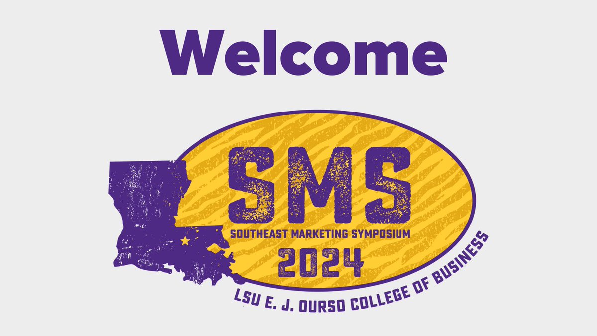 We are proud to host marketing faculty and doctoral students for the Southeast Marketing Symposium 2024. This initiative was partially funded by the LSU Provost’s Fund for Innovation in Research – Seminar/Collaborator Support Fund.
semarketingsymposium.com #ScholarshipFirst