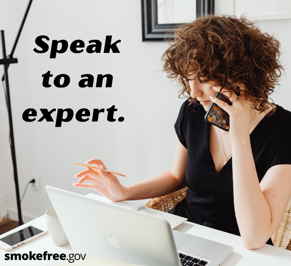 Are you looking for expert advice during your quit? You can call 800-QUIT-NOW (800-784-8669) to speak to a trained counselor. Learn more: brnw.ch/21wIJJN